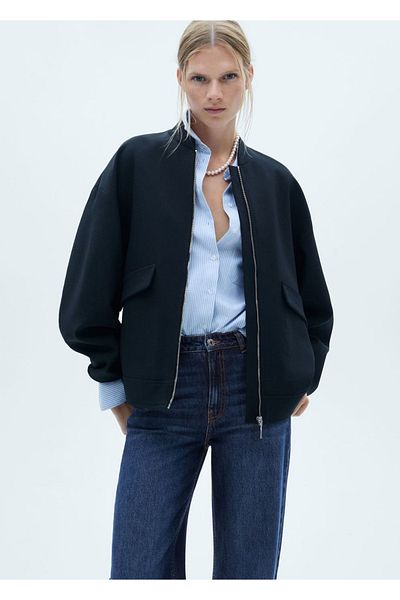 MANGO Woman Blugi Danila wideleg cu talie mijlocie