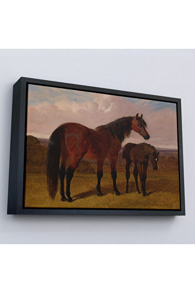 N NOXXO Tablou de cămilă și tablou din lemn-7047