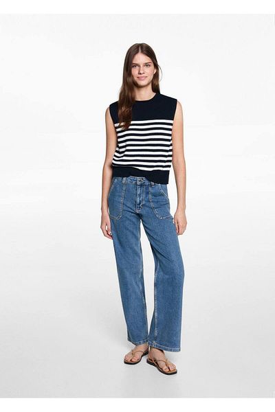 Mango Teen παντελόνι culotte με τσέπες