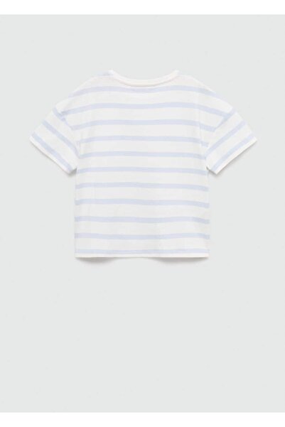 MANGO Kids Pamuklu çizgili tişört