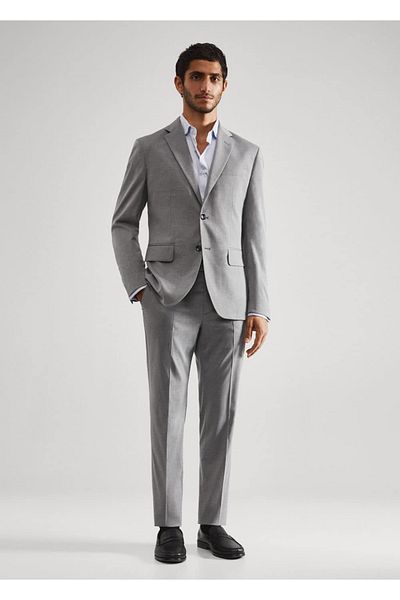 MANGO Man Koszula Slim Fit ze spinkami do mankietów