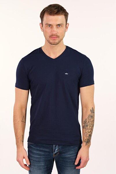Arma Чоловіча синя футболка з V-подібним вирізом Y22364451501