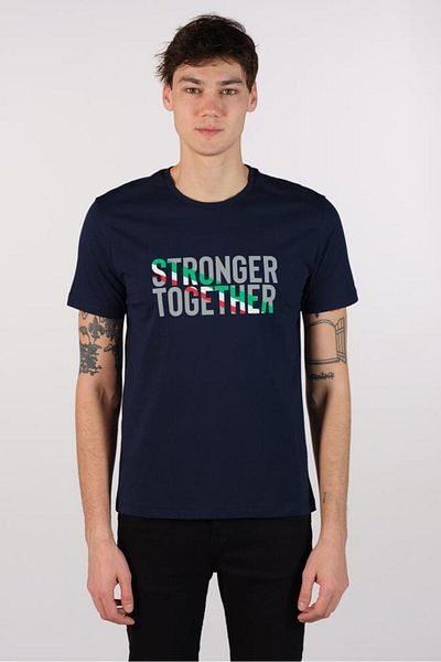 Arma Ανδρικό μπλουζάκι Navy Blue Plus Size Crew Neck Y 22374868401