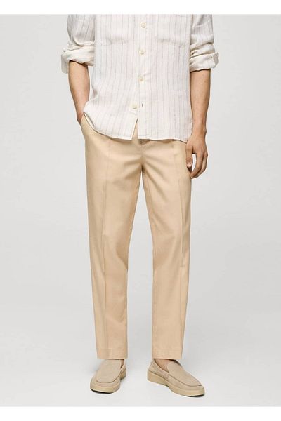 MANGO Man Cotton Liyosel Pants with Pens