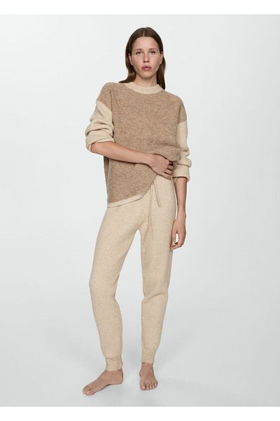 MANGO Woman Jogger-Strickhose