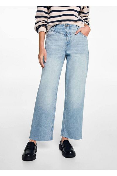 Mango Teen Λεπτομερής ραφή Culotte Jean