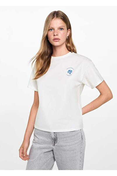 Mango Teen Tricou imprimat pe spate