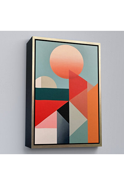 Oxyteez Tablou abstract cu model modern cu cadru din lemn-7553