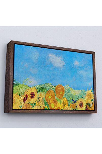 Oxyteez Vincent Van Gogh cu cadru din lemn - Pictură de floarea soarelui-7153