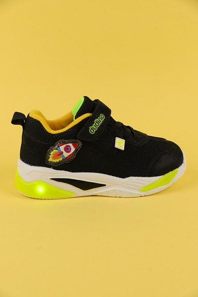 Dudino Size 22-31 Boy's Black Color Space Rocca Sports Shoes