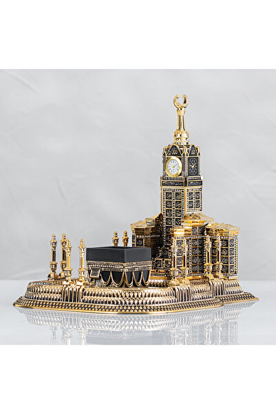 Hediyeleşin Mescidi Haram Esmaül Hüsna - Altın Renk - Ebat : 28 X 26 Cm.