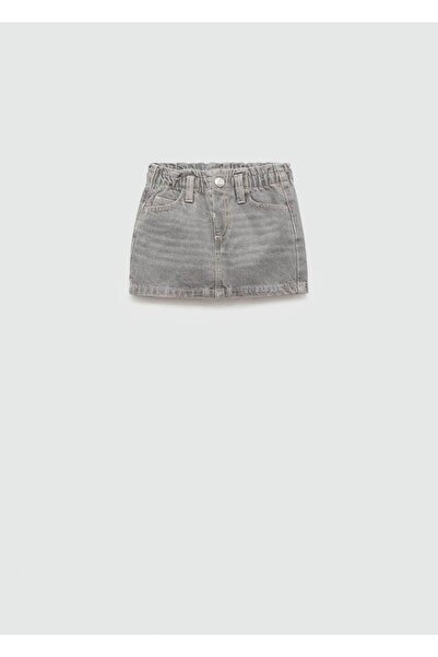 MANGO Baby Fustă din denim Paperbag