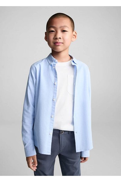 MANGO Kids Pantaloni chino din bumbac