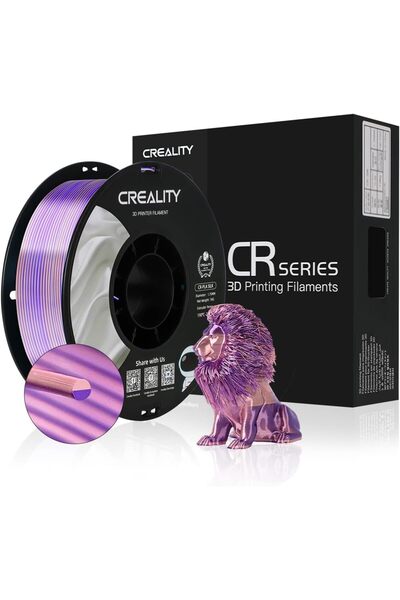 CREALITY 3D Creality CR-SILK PLA Filament Pembe-Mor Çift Renk 1.75mm 1kg