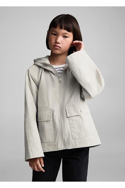 MANGO Kids Wasserdichte Jacke mit Kapuze