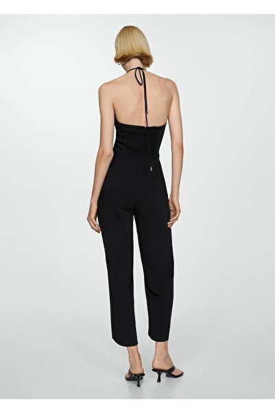 MANGO Woman Halkalı halter yaka tulum