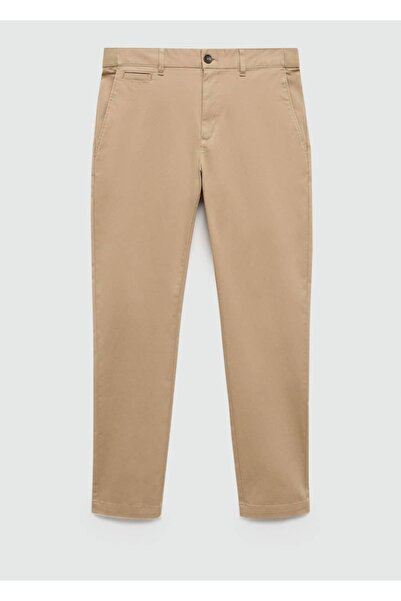 MANGO Man Tapered kesim pamuklu cropped pantolon