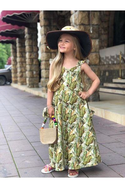 KOKOŞ BEBEK Girl - Bandana Patterned Gift Dress