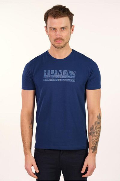 Arma Ανδρικό μπλουζάκι Indigo Crew Neck Y 22344450801