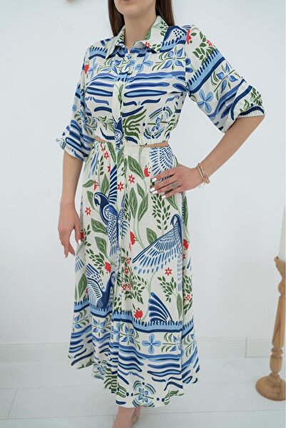 Elbee Fashion Woman haljina sa detaljima u struku