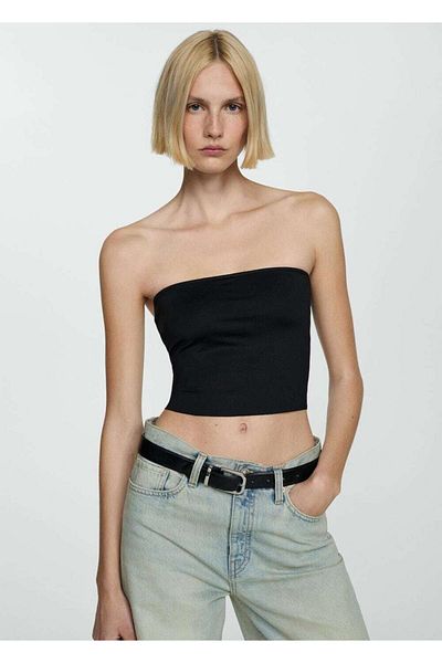 MANGO Woman Strapless Blouse