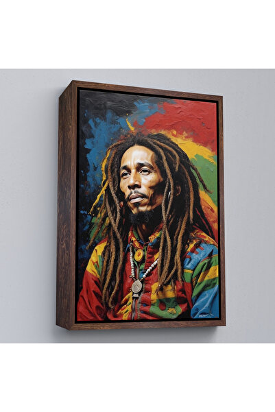 Home Ahşap Çerçeveli Bob Marley Tablosu-7892