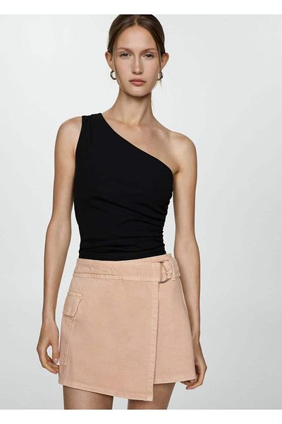 MANGO Woman Denim Trousers Skirt