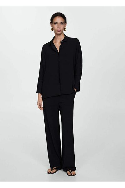 MANGO Woman Draped Woven Pants