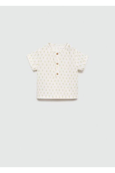 MANGO Baby Desenli pamuklu tişört