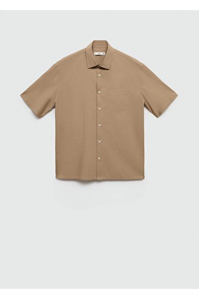 MANGO Man Cepli Tencel™ Pamuklu Gömlek