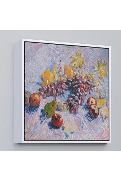 Oxyteez Vincent Van Gogh Struguri Lămâie Pere și Măr cu Cadru din Lemn Tablo-...