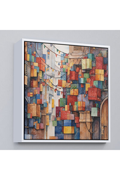 Oxyteez Diagrama pachetelor cadou Străzile Istanbulului cu rame din lemn-8333