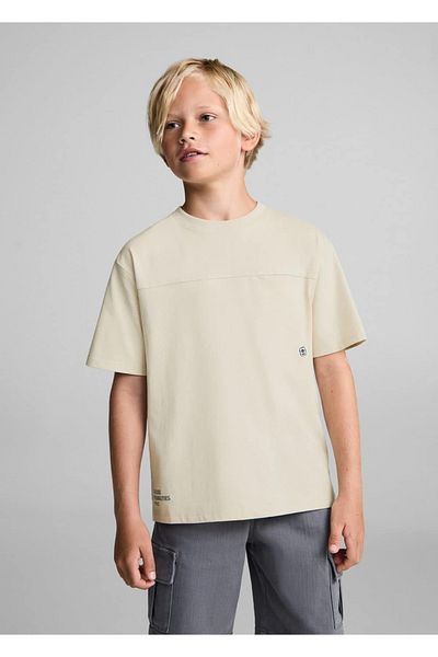 MANGO Kids Βαμβακερό μπλουζάκι