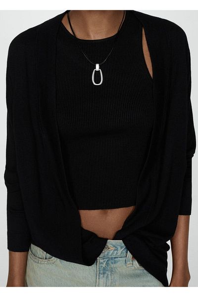 MANGO Woman Thin knitwear cardigan