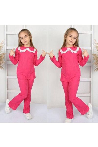 KOKOŞ BEBEK Collar Ruffle Detailed Suit |   Between 4/4 Years