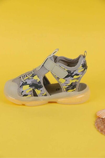 Vicco Size 22-25 Boy's Gray Color Vicco Monrovia Lighted Sandals