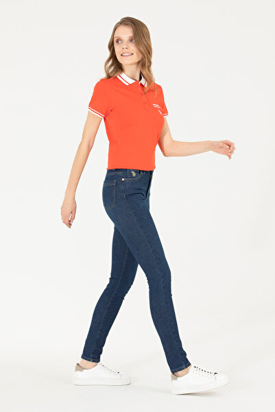 U.S. Polo Assn. Women's Dark Blue Skinny Fit Jean Trousers 50263772-Dn0023