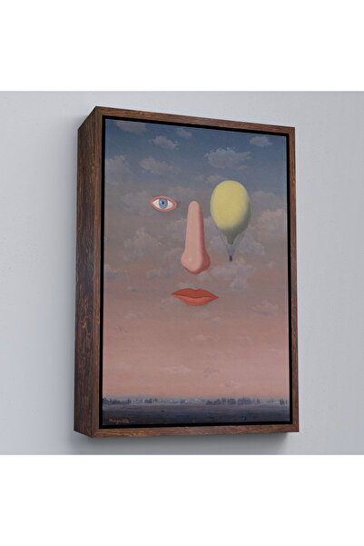Oxyteez Rene Magritte cu cadru din lemn - Tabloul Relațiilor frumoase - Les B...