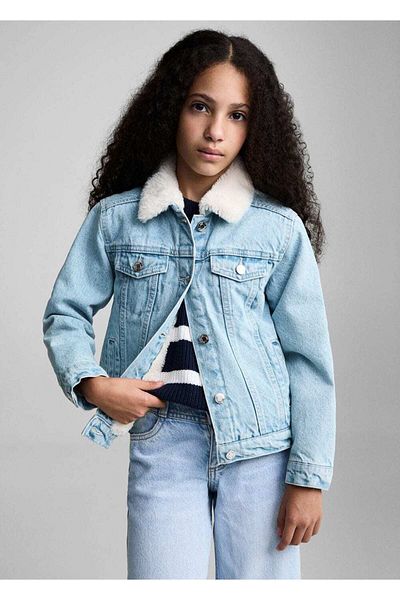 MANGO Kids Jachetă de blană
