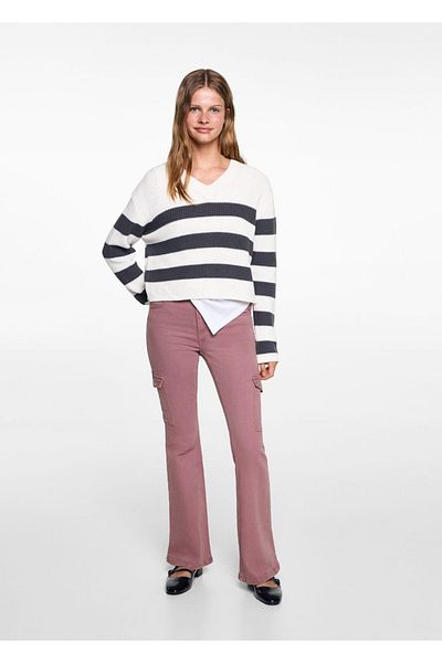 Mango Teen Cargo Cut Flare Jean