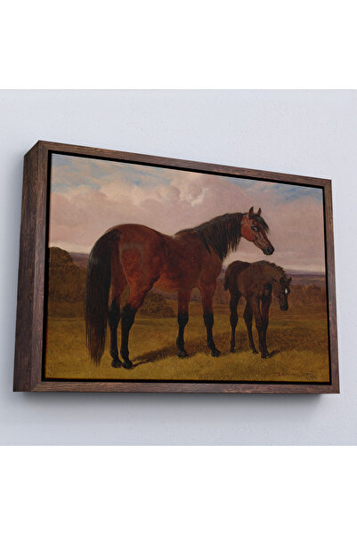 N NOXXO Tablou de cămilă și tablou din lemn-7047