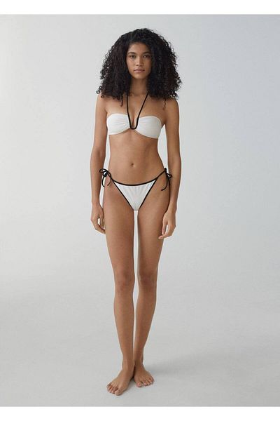 MANGO Woman Contrast Bikini Bottom