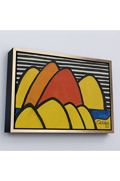 Oxyteez Alexander Calder cu cadru din lemn - Tabloul de împășmântări - Bumps-...