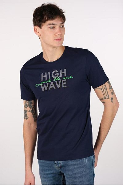 Arma Ανδρικό μπλουζάκι Navy Blue Plus Size Crew Neck Y 22374868301