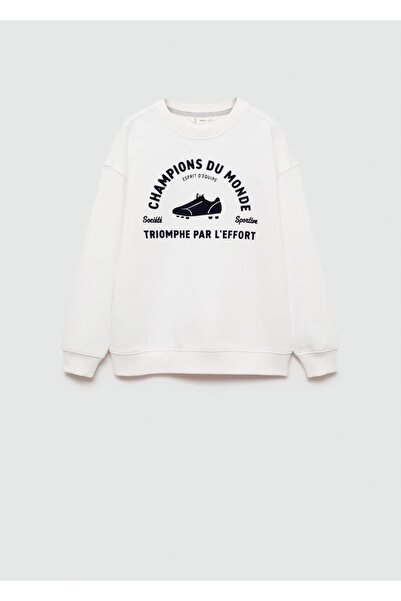 MANGO Kids Βαμβακερό φούτερ με σχέδιο