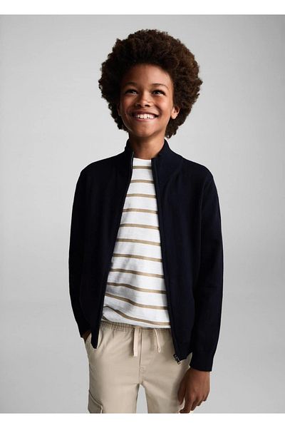 MANGO Kids Strickjacke mit Reißverschluss
