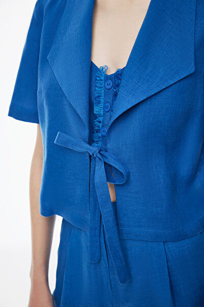 Perspective Γυναικείο μπουφάν Celans Saks Colorful Regular Fit Crop - Μανίκι