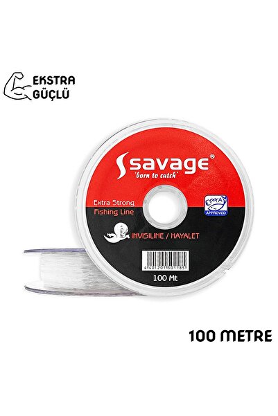 Genel Markalar Savage Hayalet Sazan Yayın Turna Alabalık Olta Misinası 100 Metre