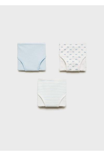 MANGO Kids Lenjerie din bumbac cu model din 3 piese