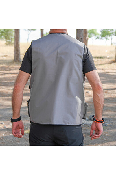 AtikCamp Gray Action Multi-Pocket Four Seasons Outdoor Sports Vest